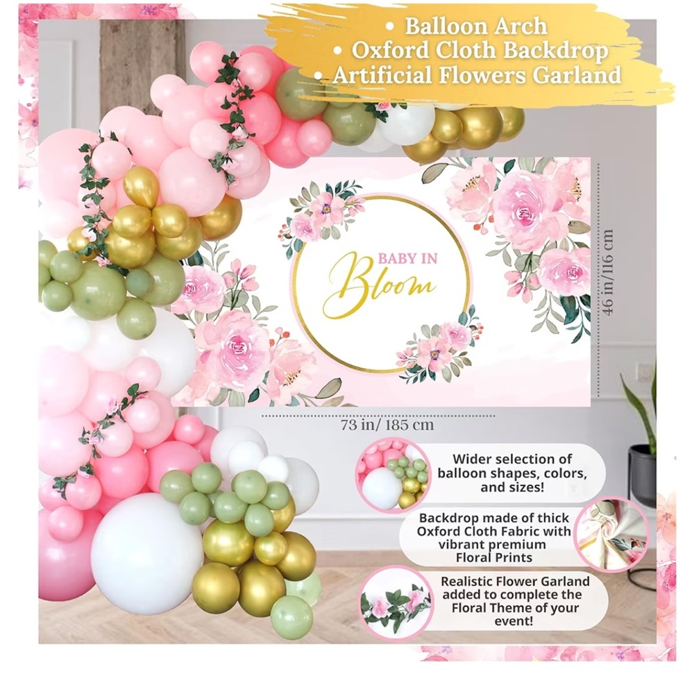 Girl baby shower package: Brand new in amazon packaging, unopened.